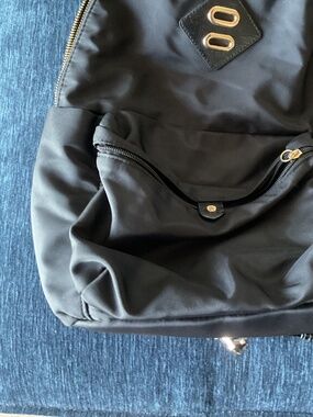 Anne Klein Large Black & Gold Backpack